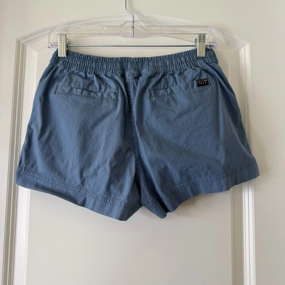 Salt Life Blue Beach Shorts S Small Coastal Casual Lightweight Vacation Summer